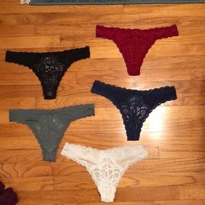 Victoria secret thongs lot of 5 brand new size m
